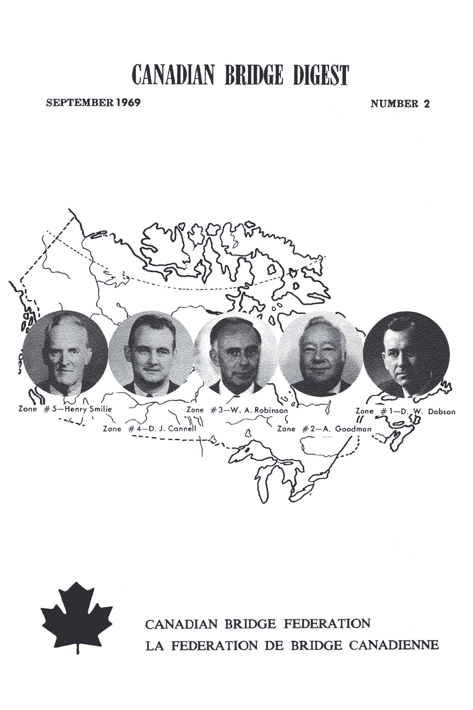 Bridge Canada September 1969 cover