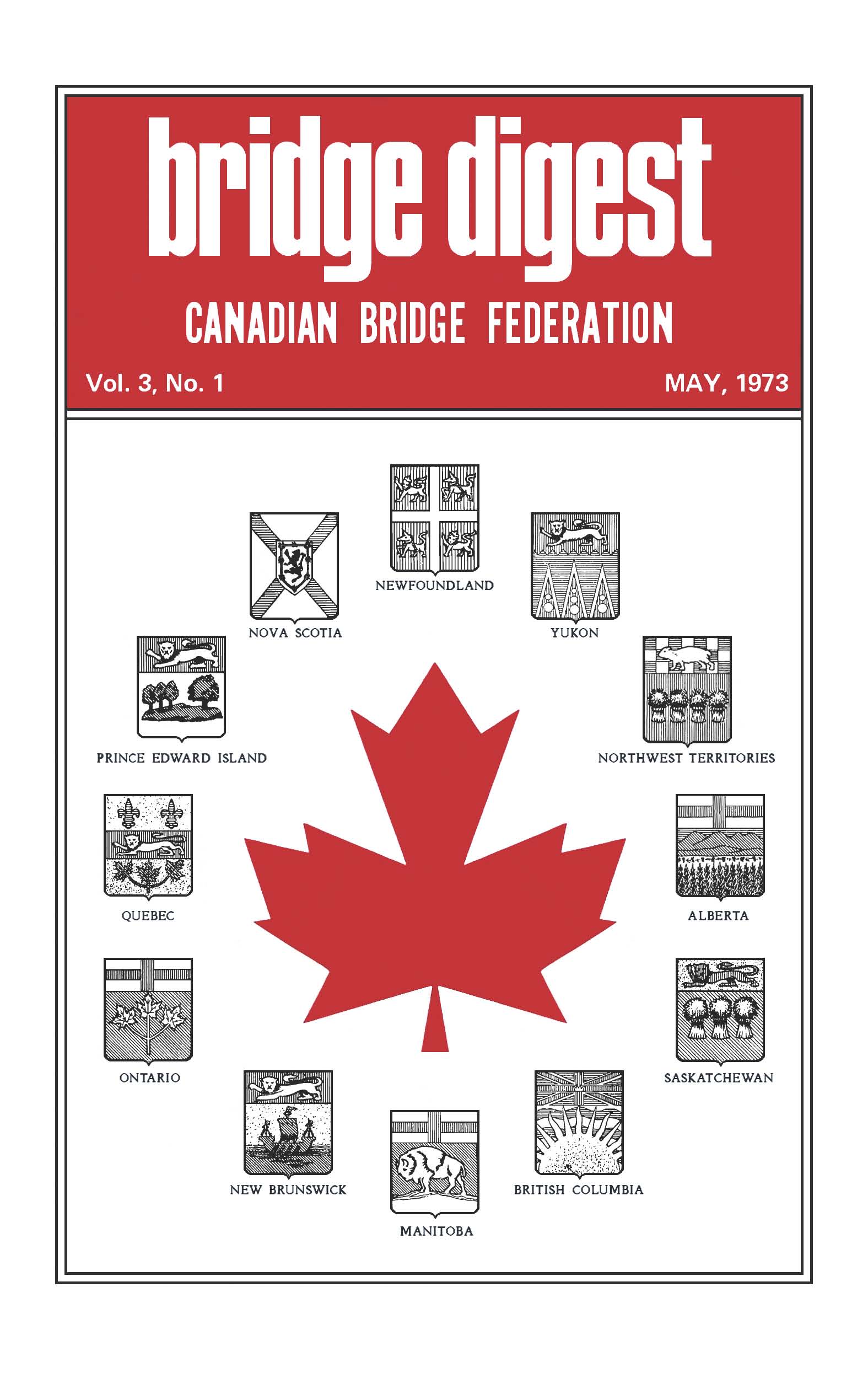 Bridge Canada May 1973 cover