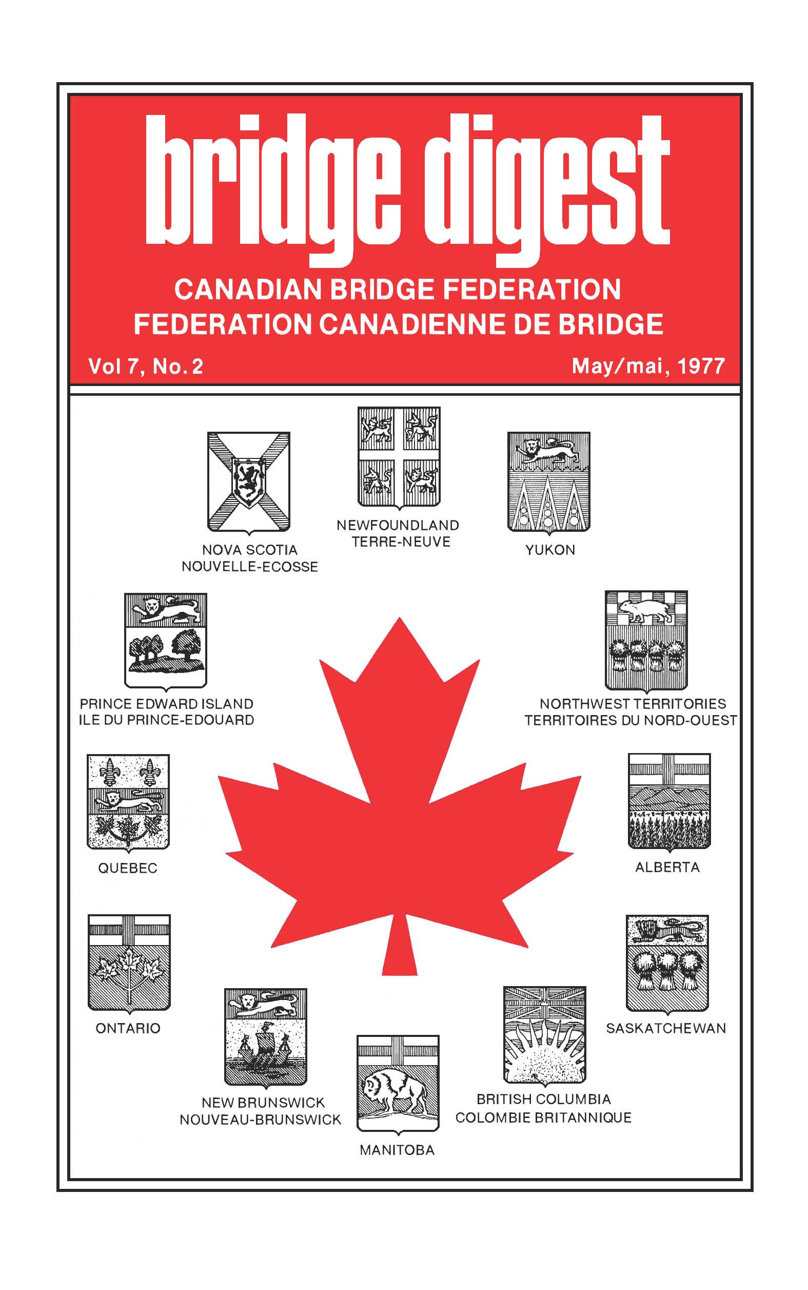 Bridge Canada May 1977 cover