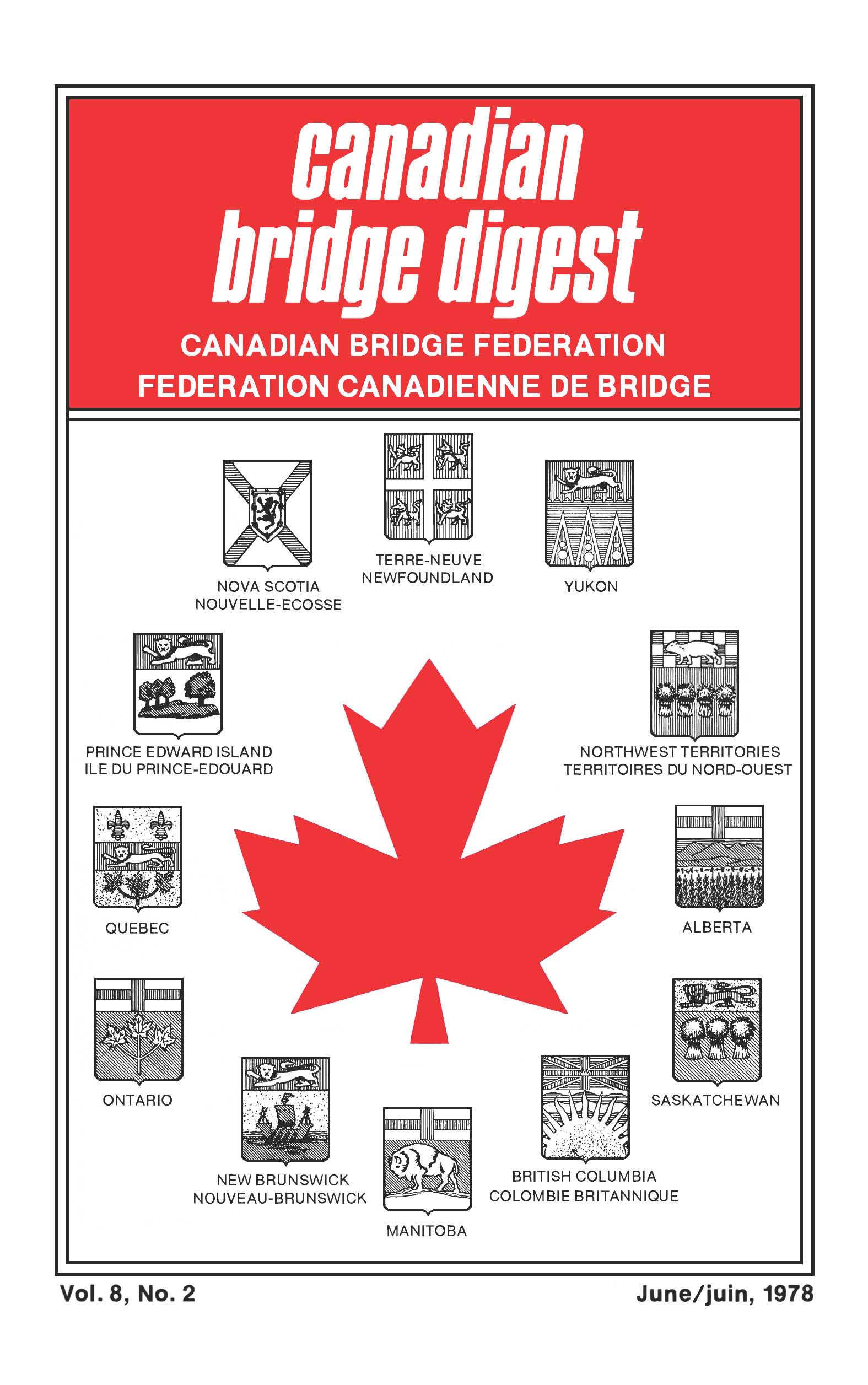 Bridge Canada June 1978 cover