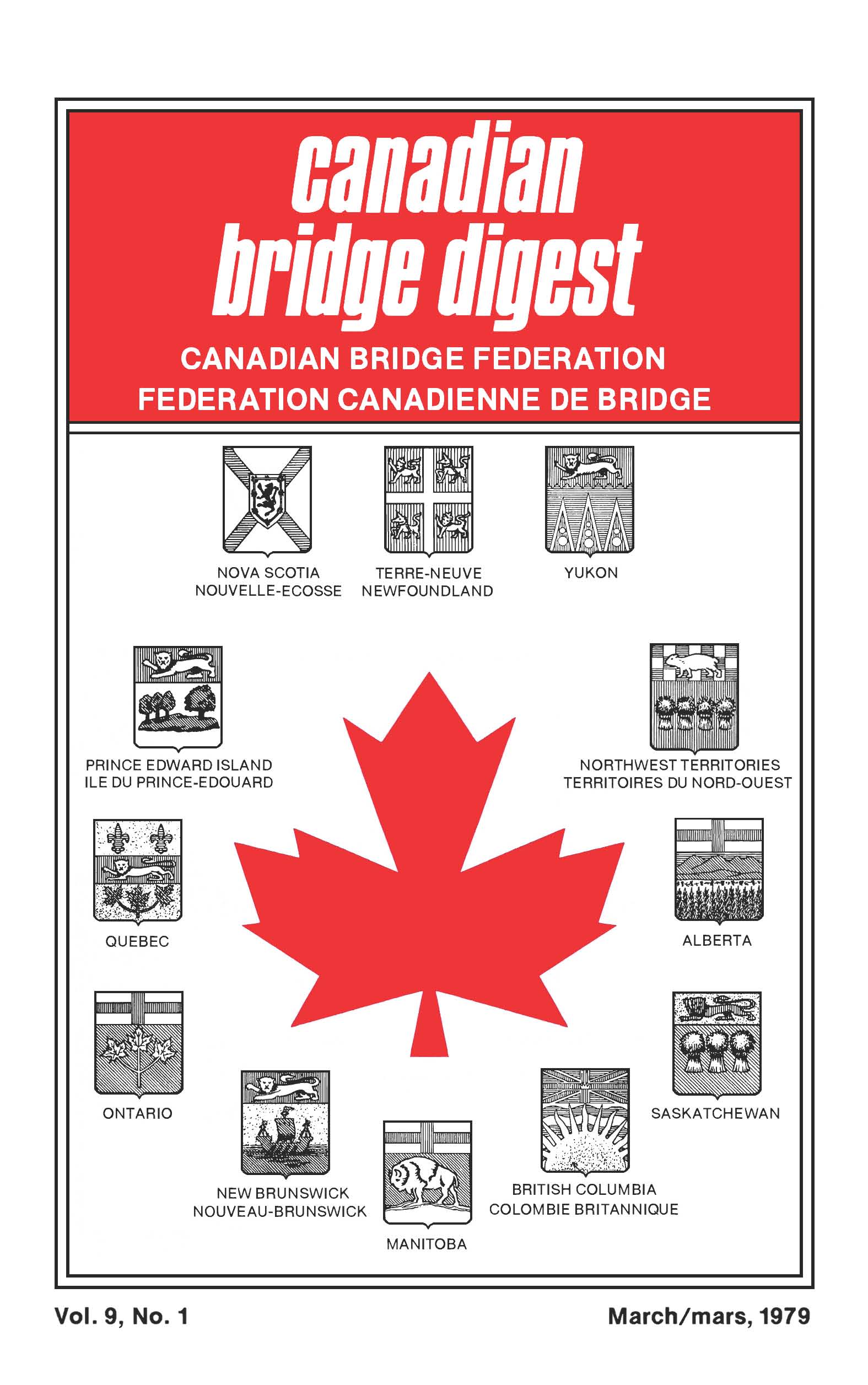 Bridge Canada March 1979 cover