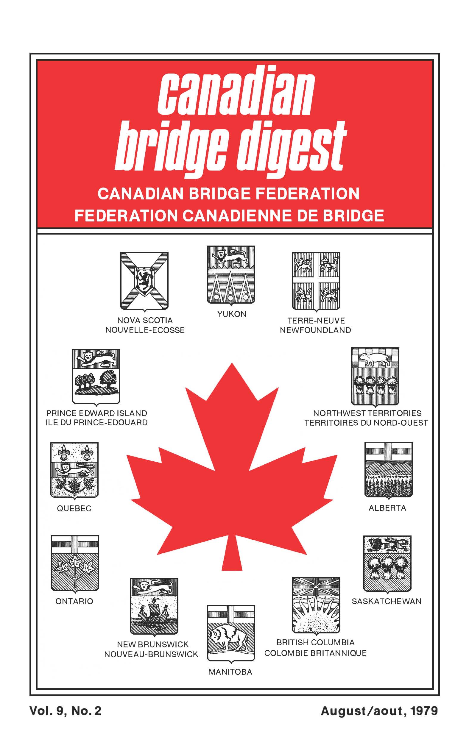 Bridge Canada August 1979 cover