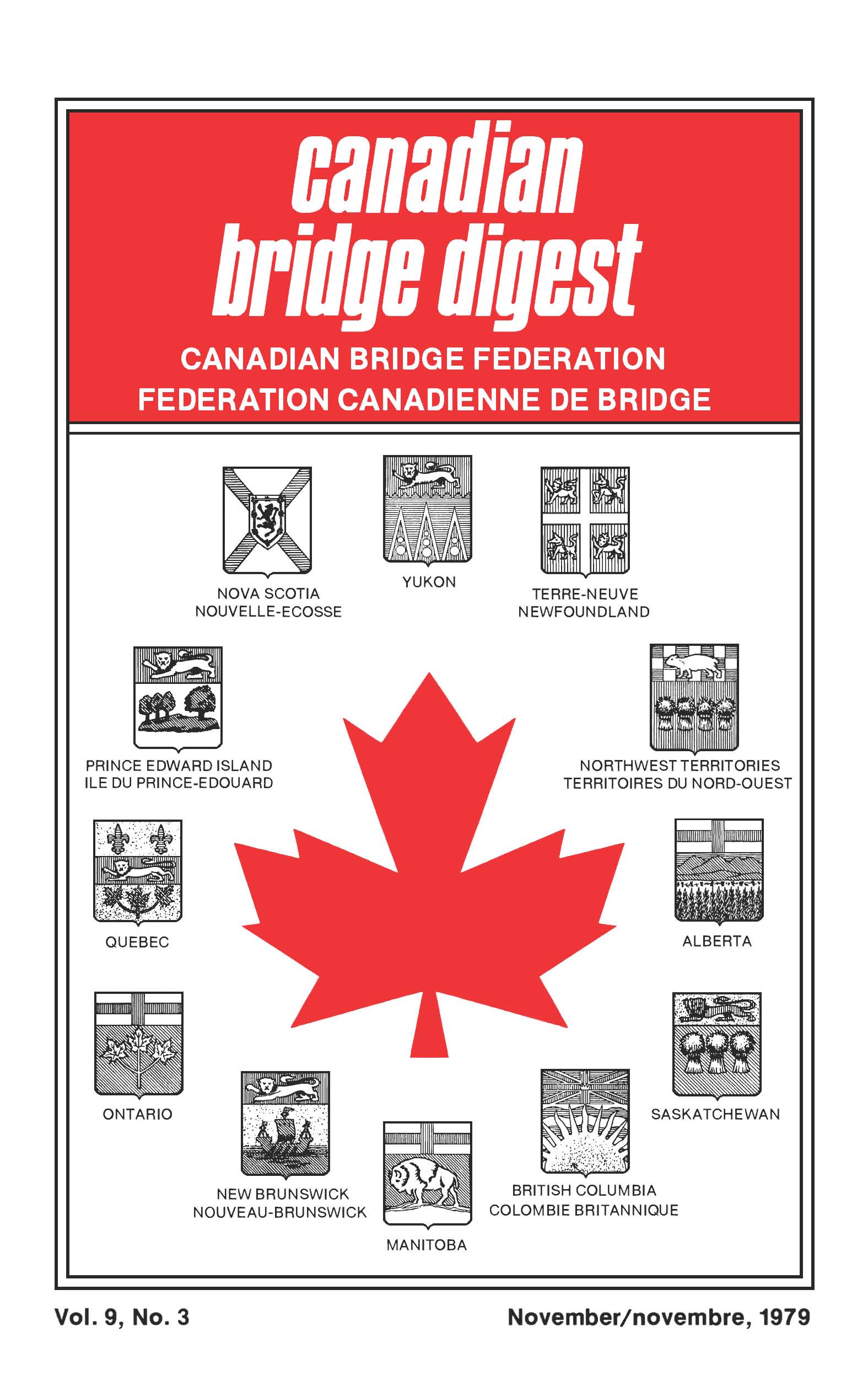 Bridge Canada November 1979 cover