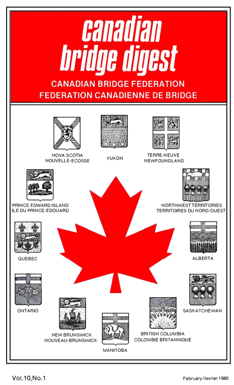 Bridge Canada February 1980 cover