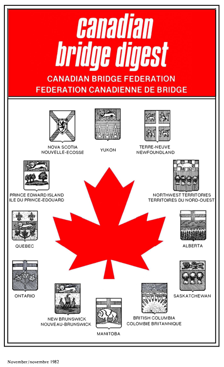 Bridge Canada November 1982 cover