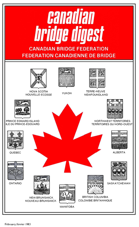 Bridge Canada February 1983 cover