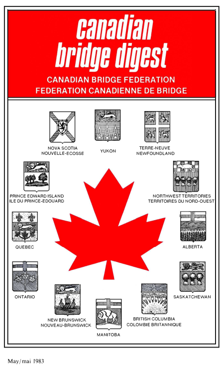 Bridge Canada May 1983 cover