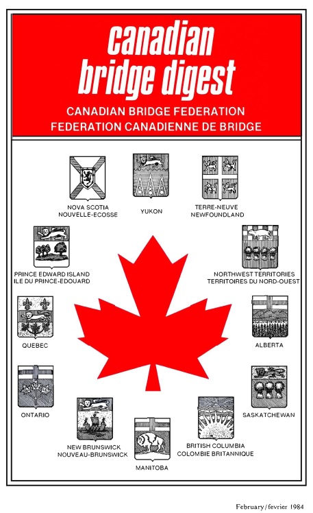 Bridge Canada February 1984 cover