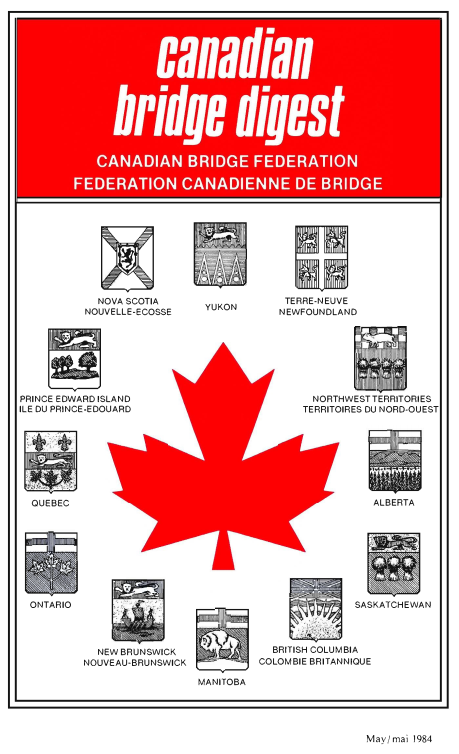 Bridge Canada May 1984 cover