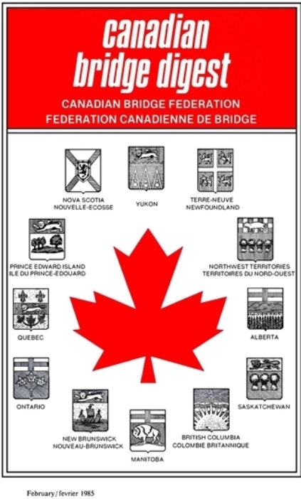 Bridge Canada February 1985 cover