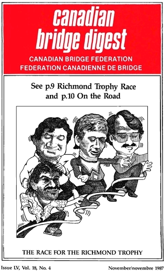 Bridge Canada November 1987 cover