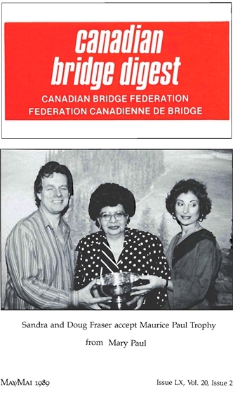 Bridge Canada May 1989 cover