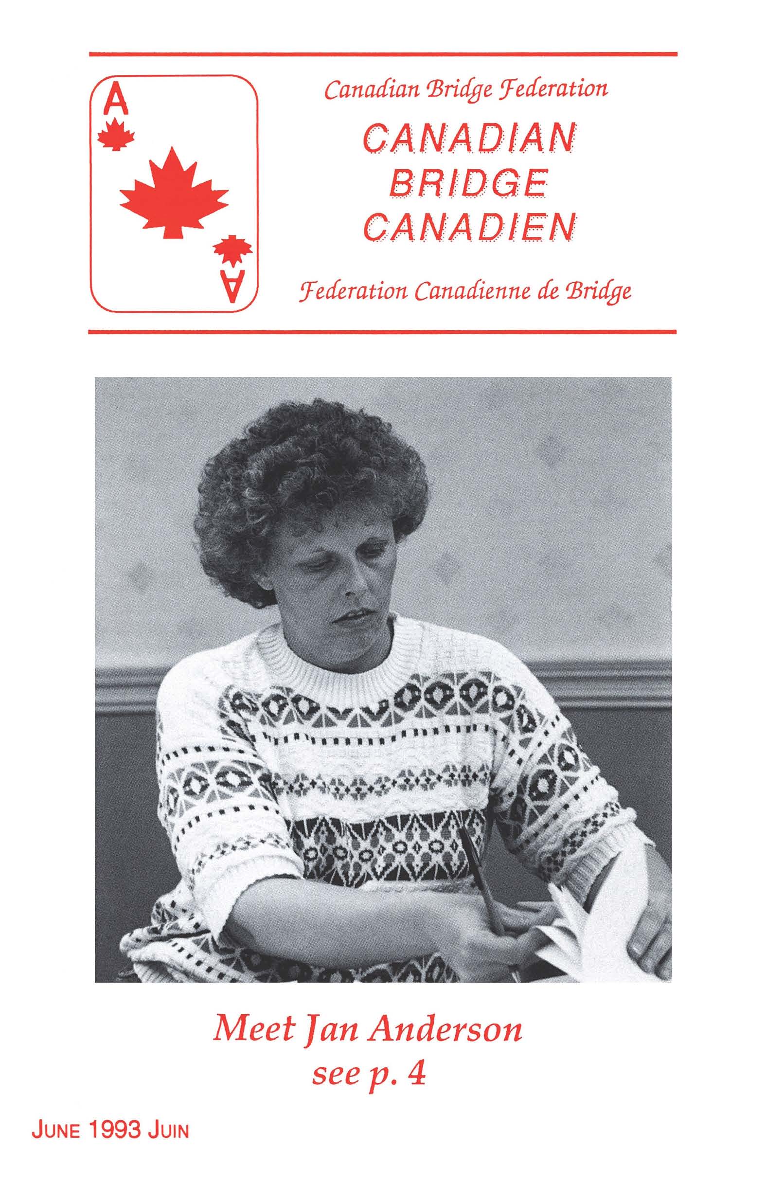 Bridge Canada June 1993 cover