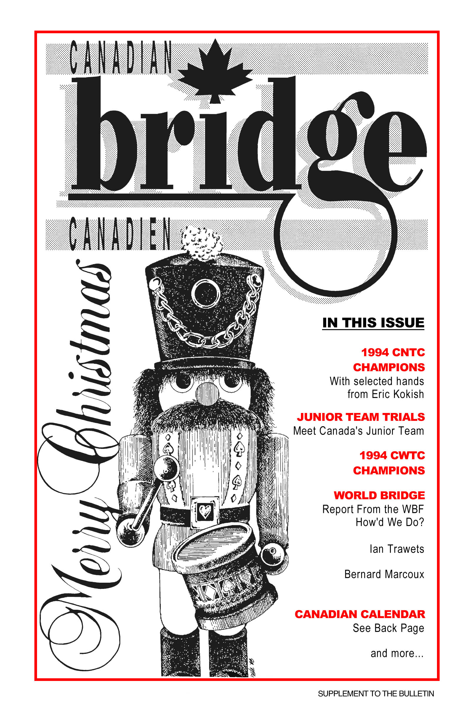 Bridge Canada December 1994 cover