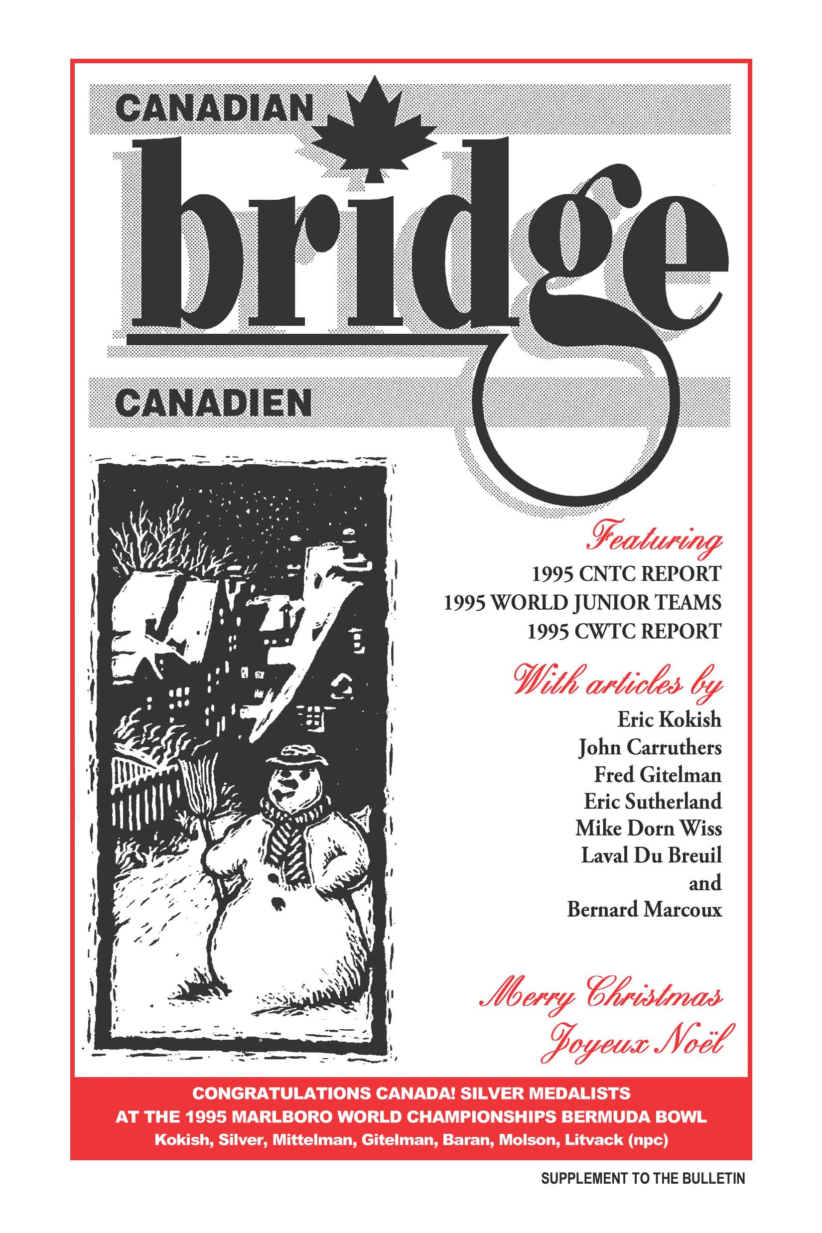 Bridge Canada December 1995 cover