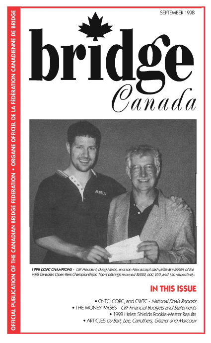 Bridge Canada September 1998 cover