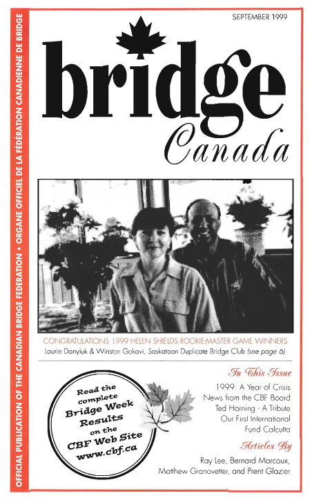 Bridge Canada September 1999 cover