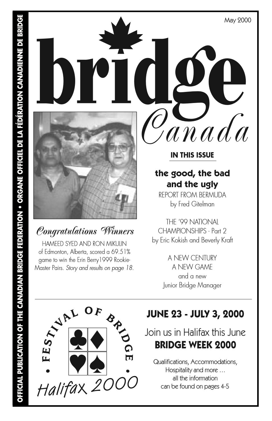 Bridge Canada May 2000 cover
