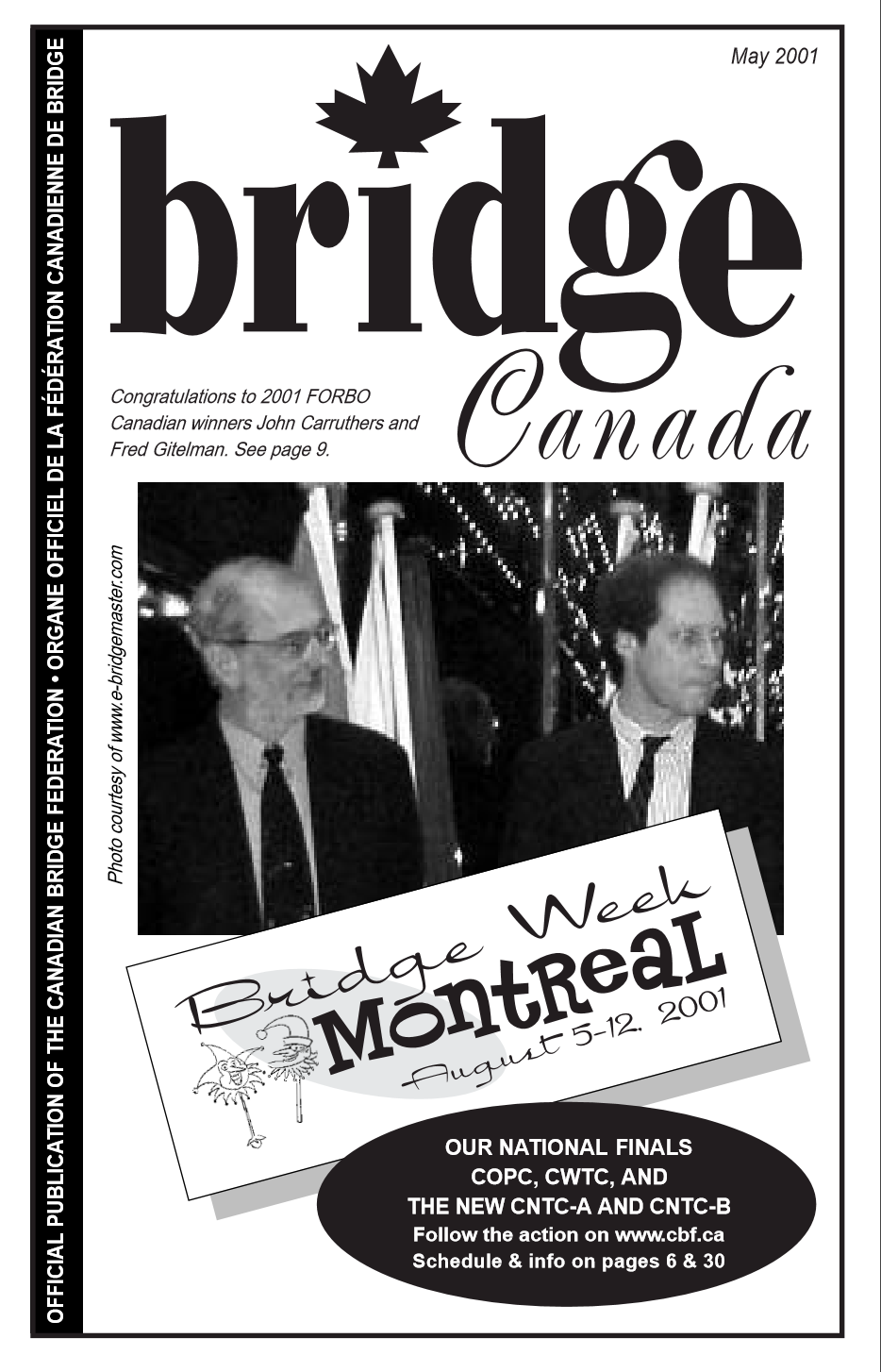 Bridge Canada May 2001 cover
