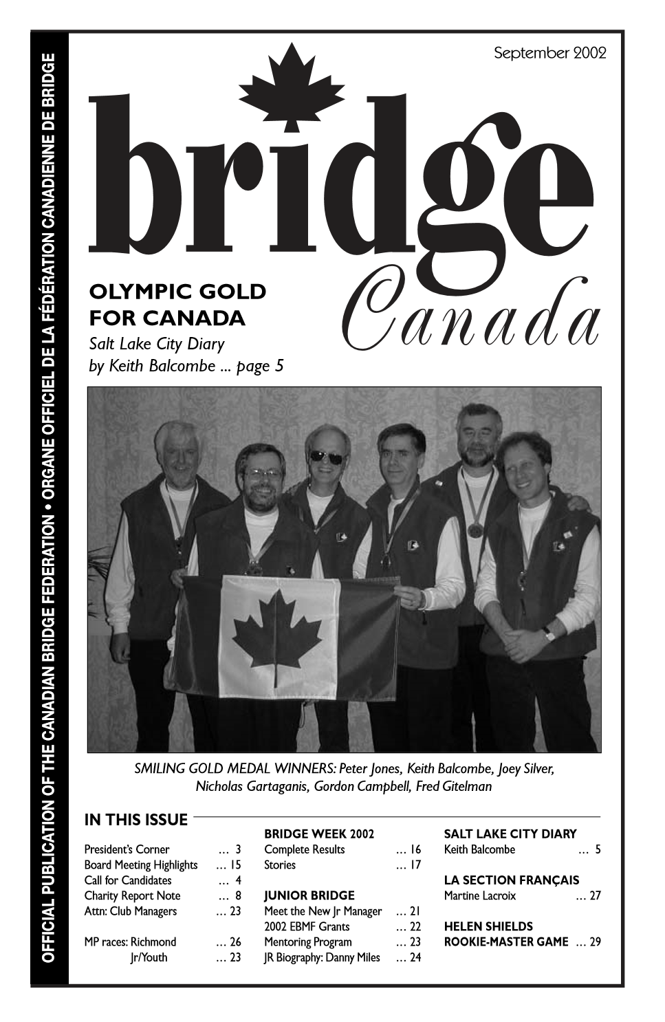 Bridge Canada September 2002 cover