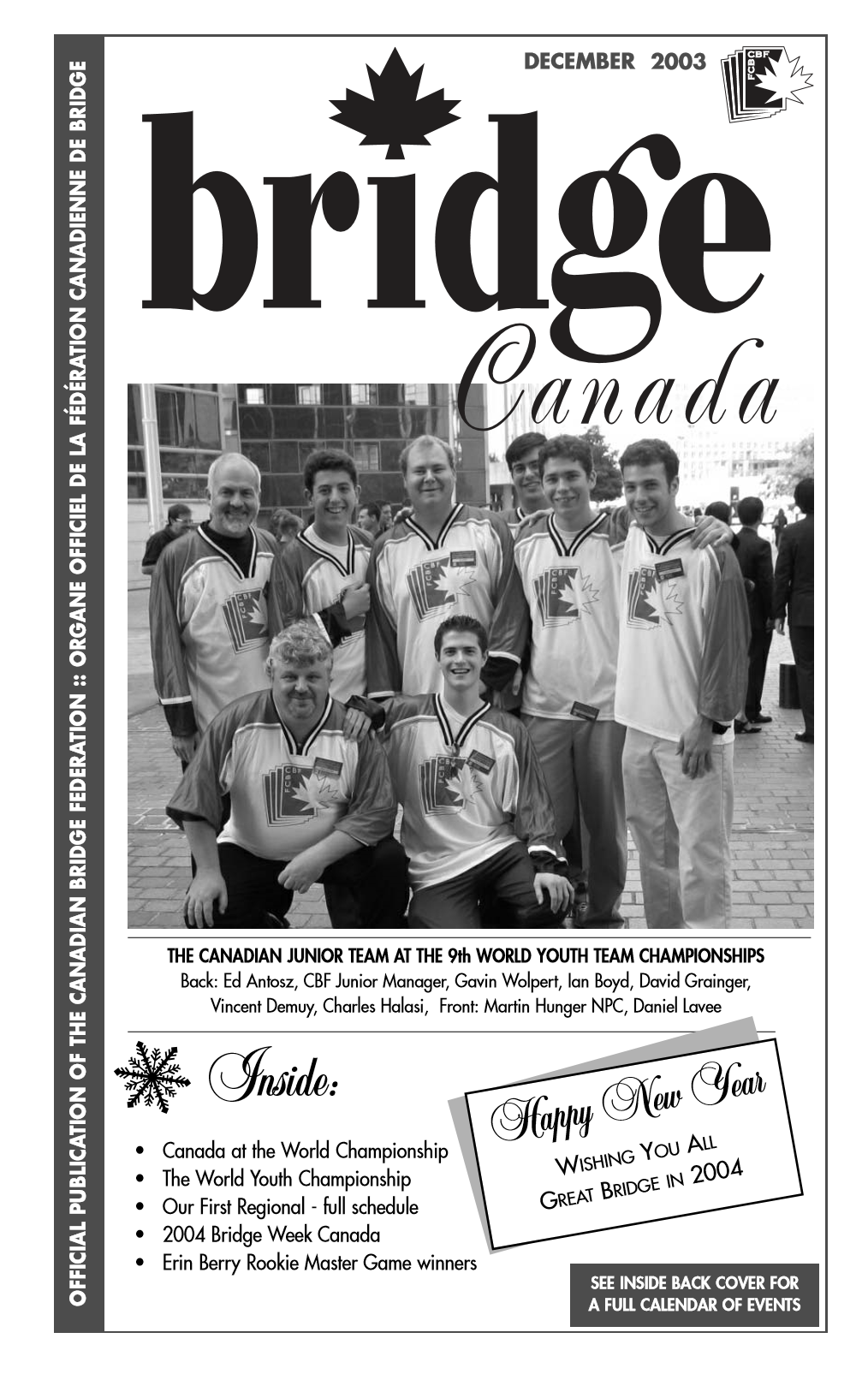 Bridge Canada December 2003 cover