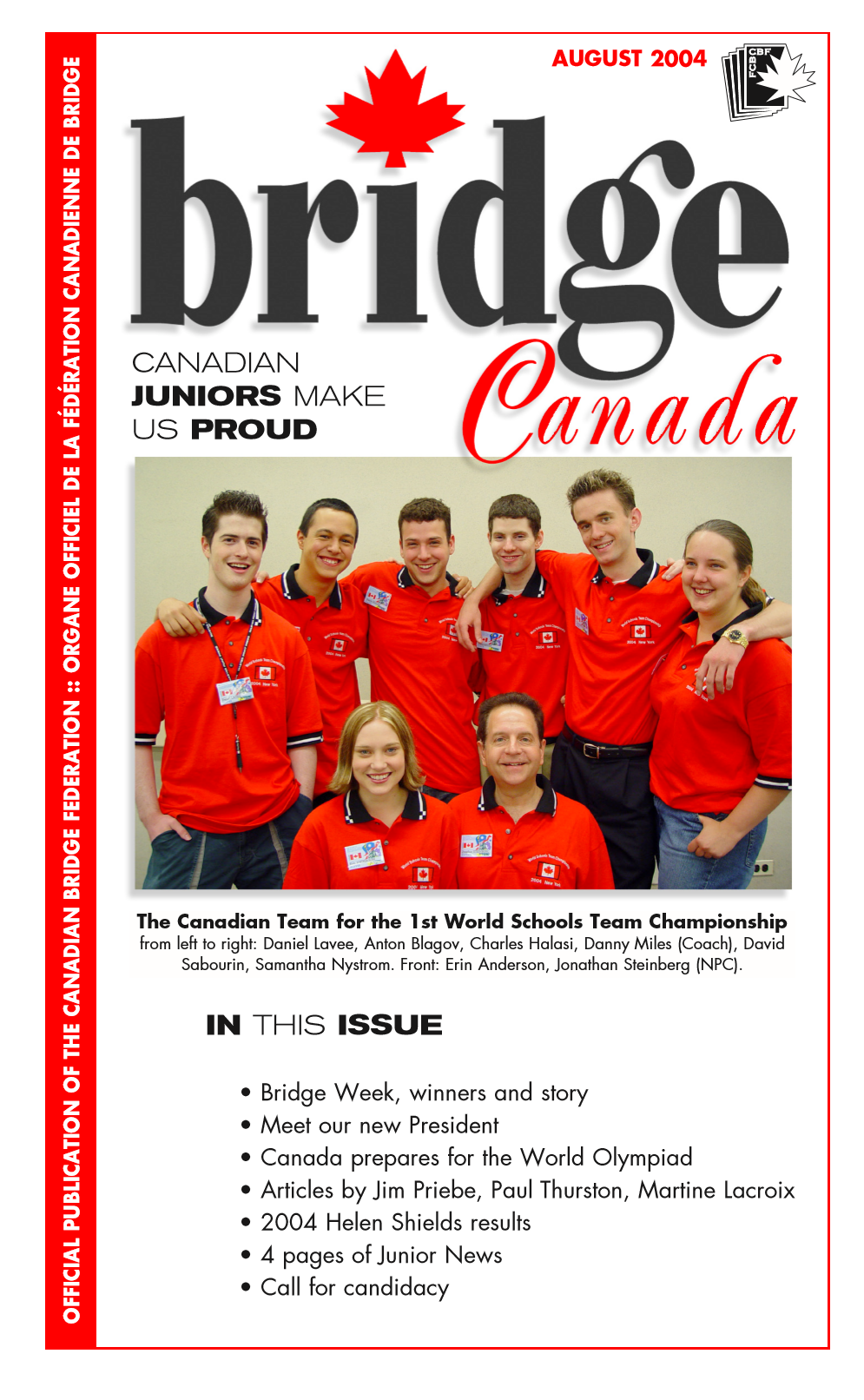 Bridge Canada August 2004 cover