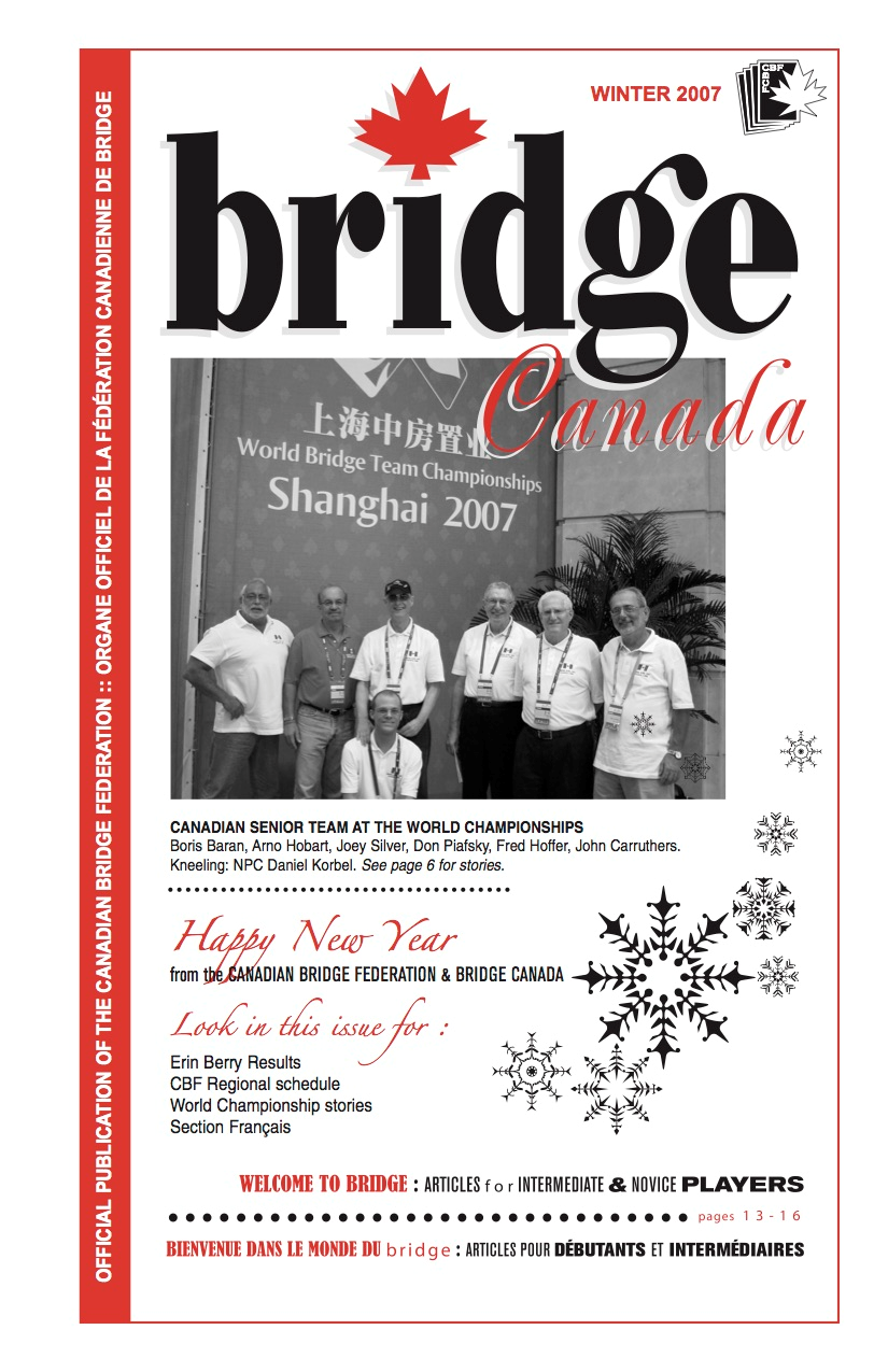 Bridge Canada Winter 2007 cover
