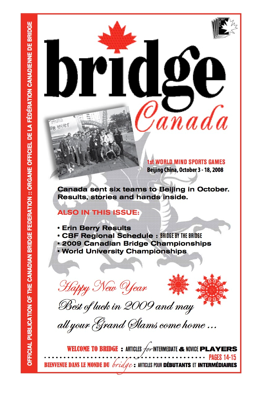 Bridge Canada Winter 2008 cover