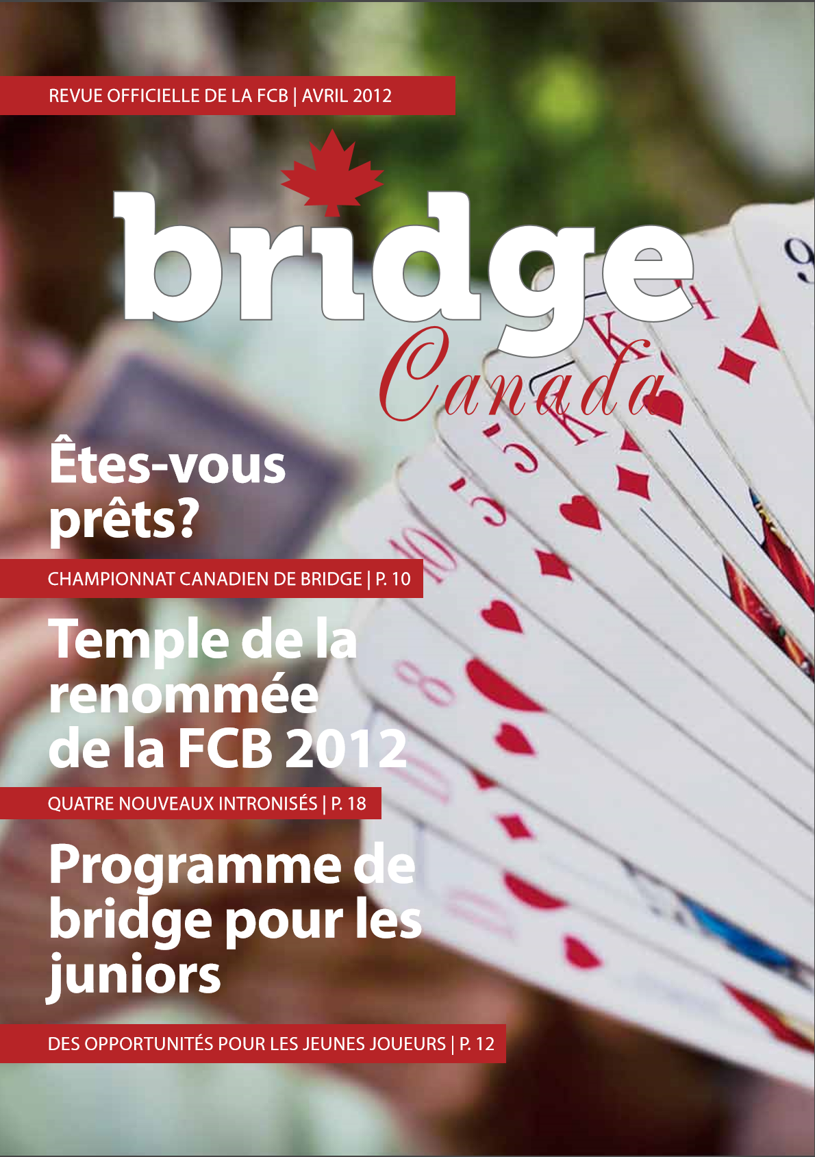 Couverture Bridge Canada Avril 2012