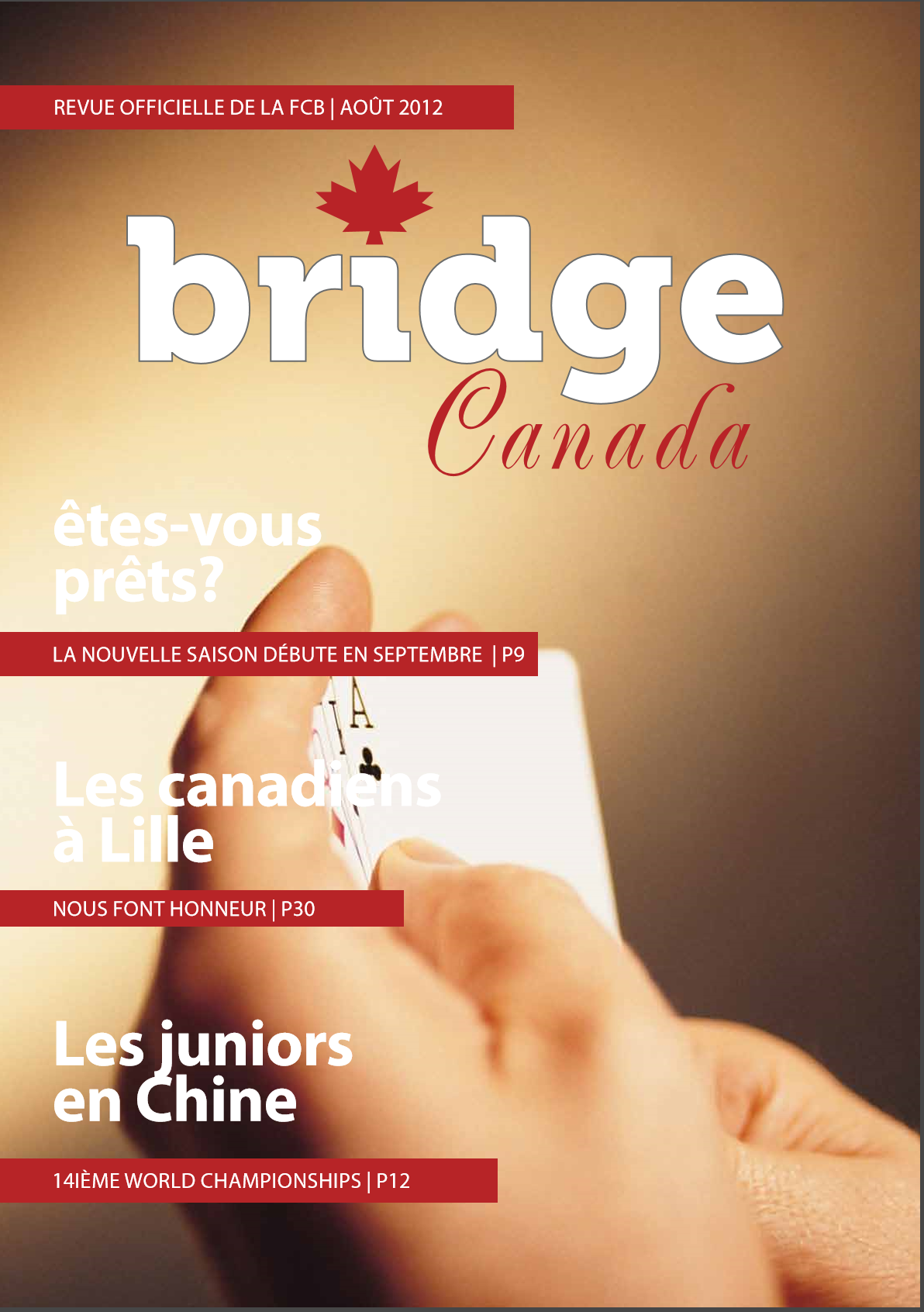 Couverture Bridge Canada Août 2012