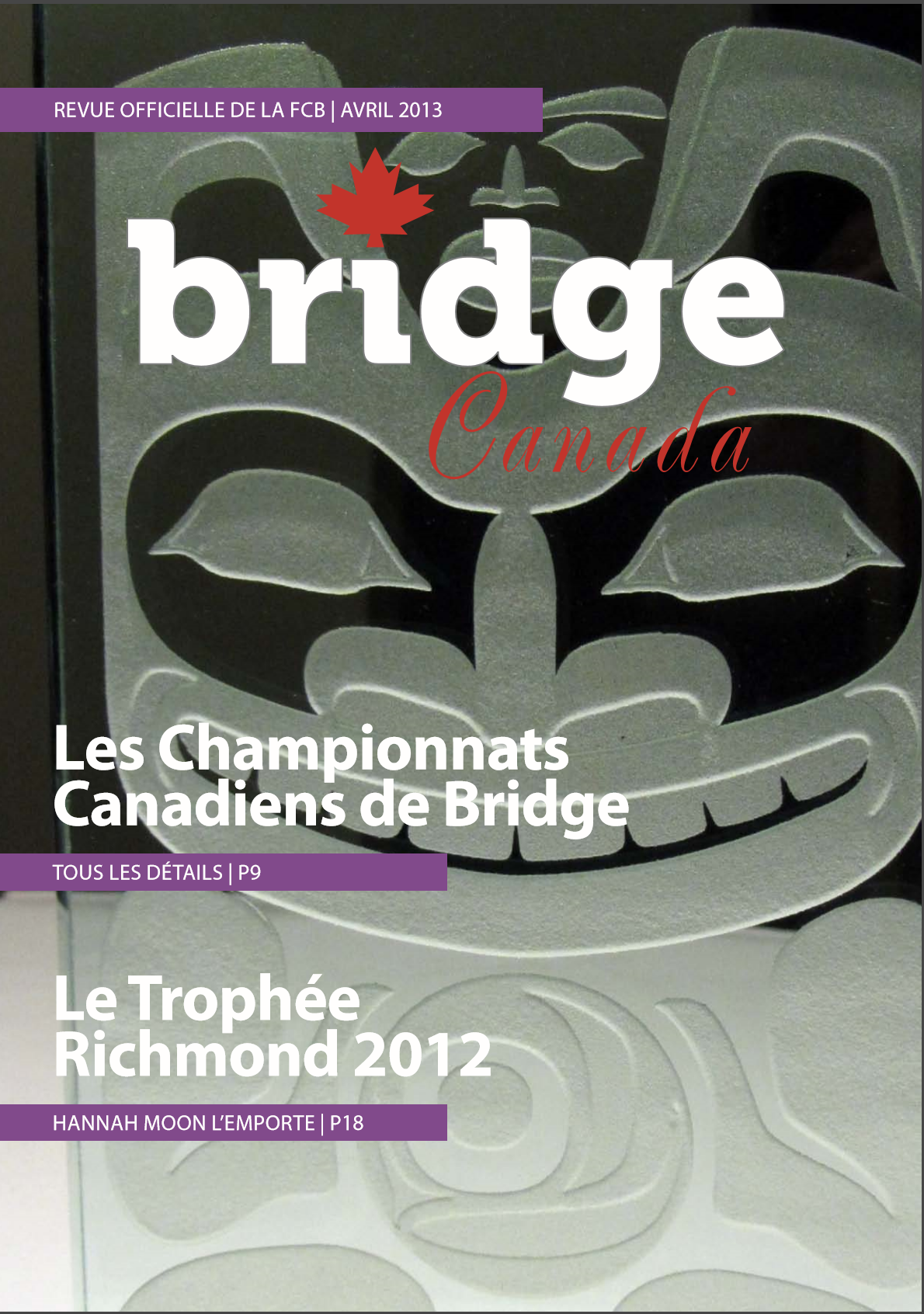 Couverture Bridge Canada Avril 2013