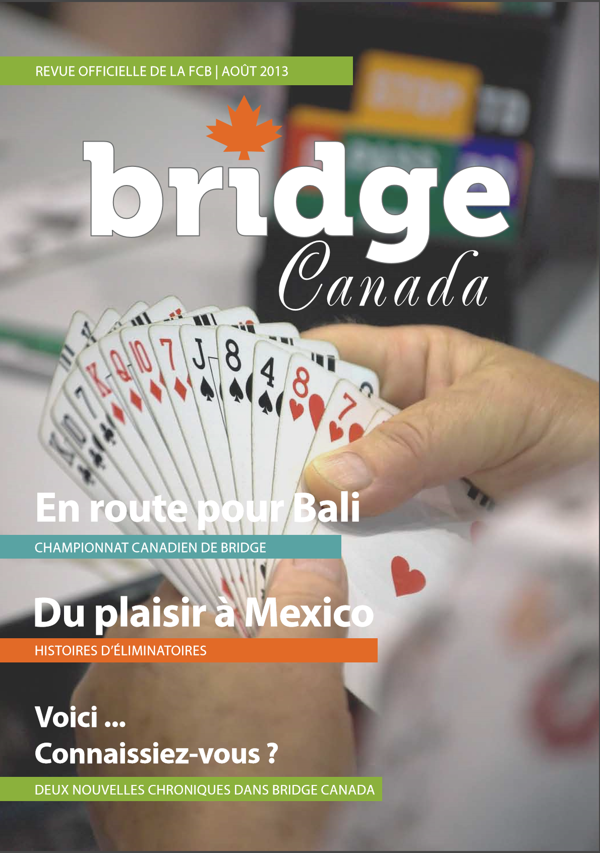 Couverture Bridge Canada Août 2013