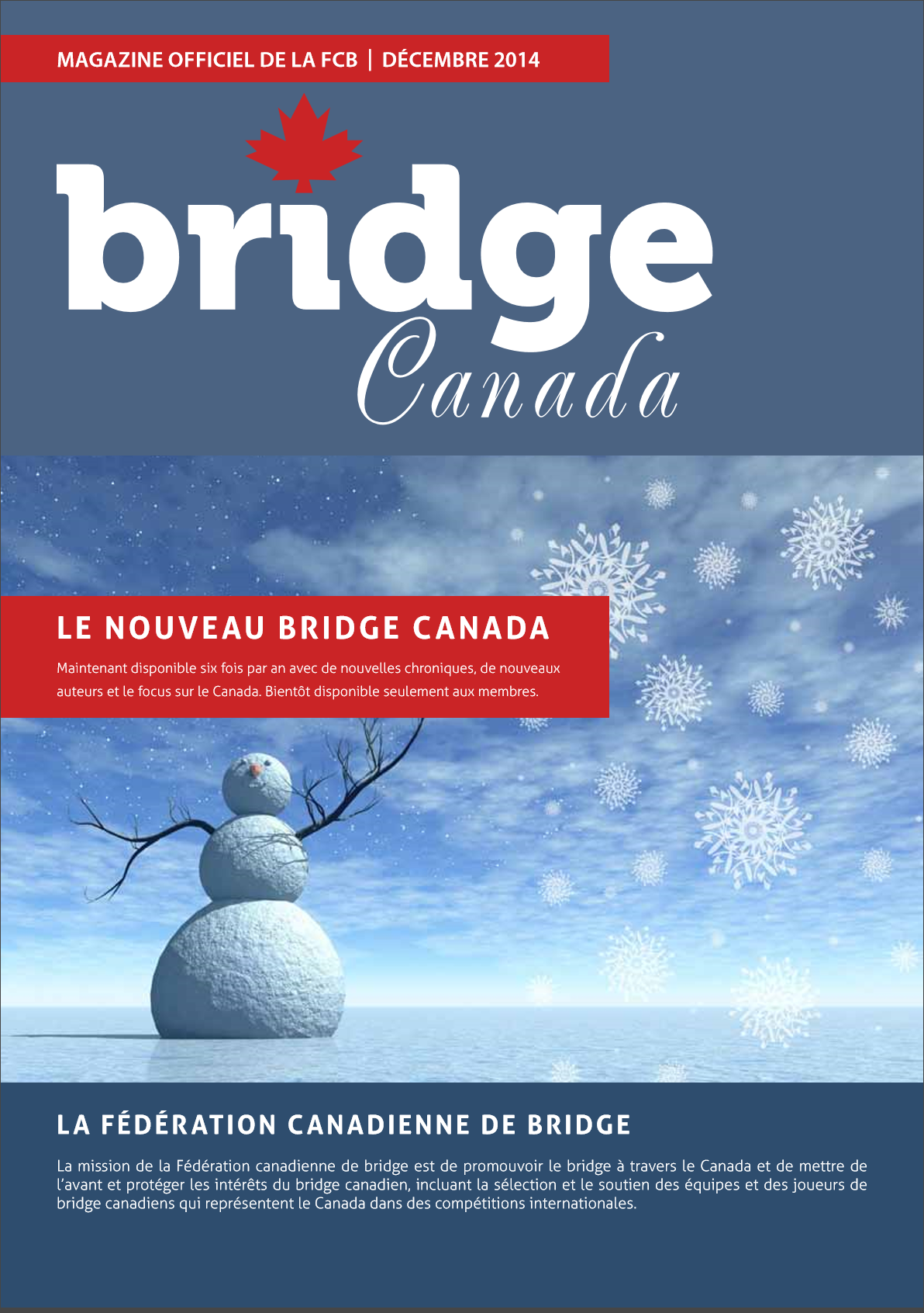 Couverture Bridge Canada Décembre 2014