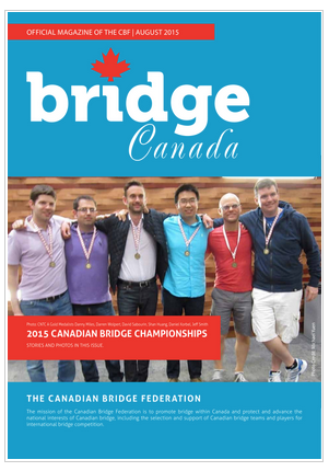 Bridge Canada August 2015 cover