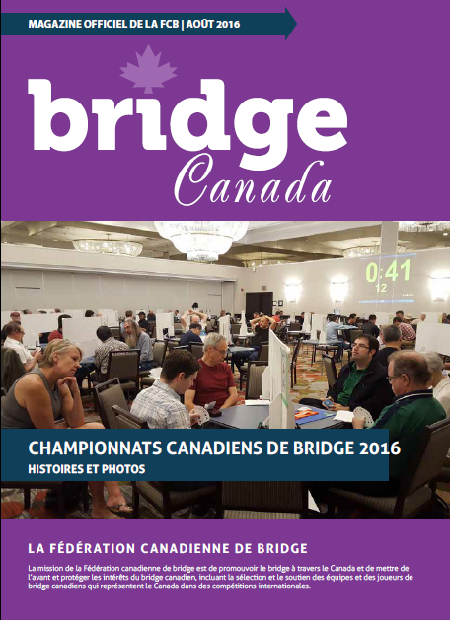 Couverture Bridge Canada Août 2016