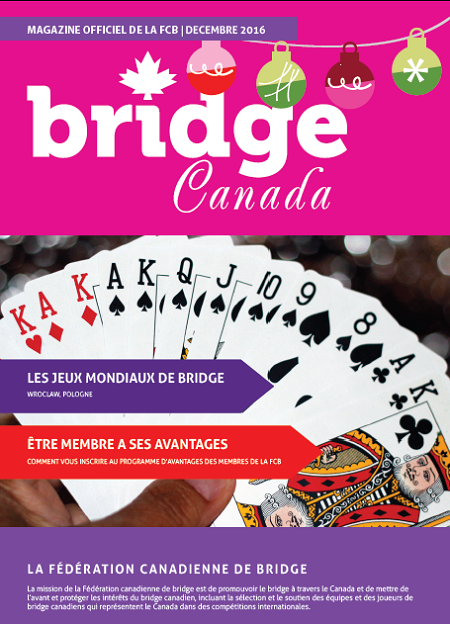 Couverture Bridge Canada Décembre 2016