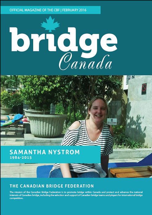 Bridge Canada February 2016 cover