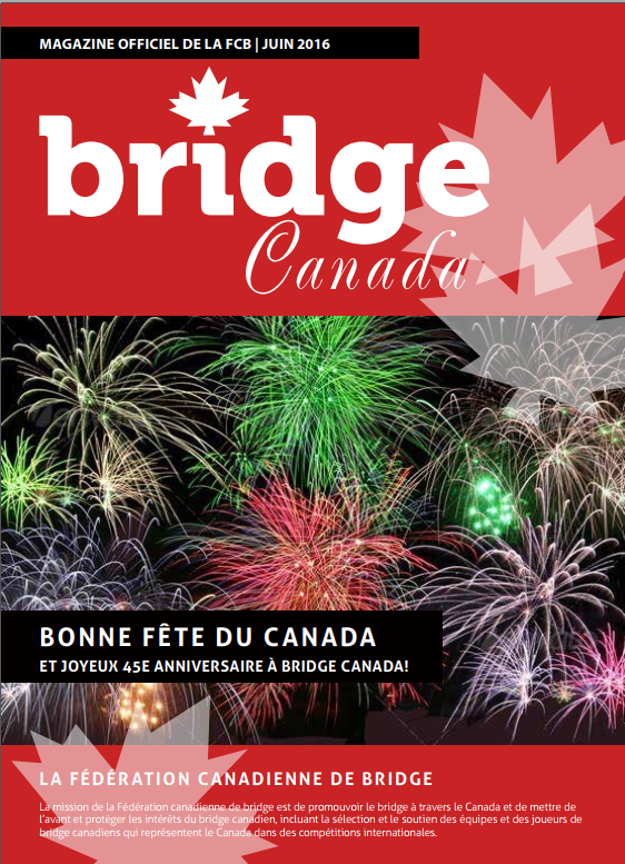 Couverture Bridge Canada Juin 2016