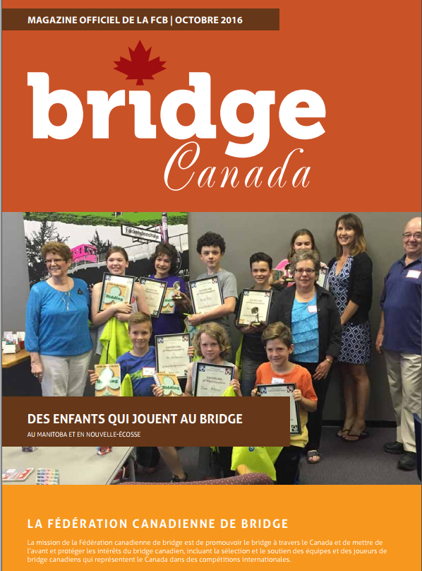 Couverture Bridge Canada Octobre 2016