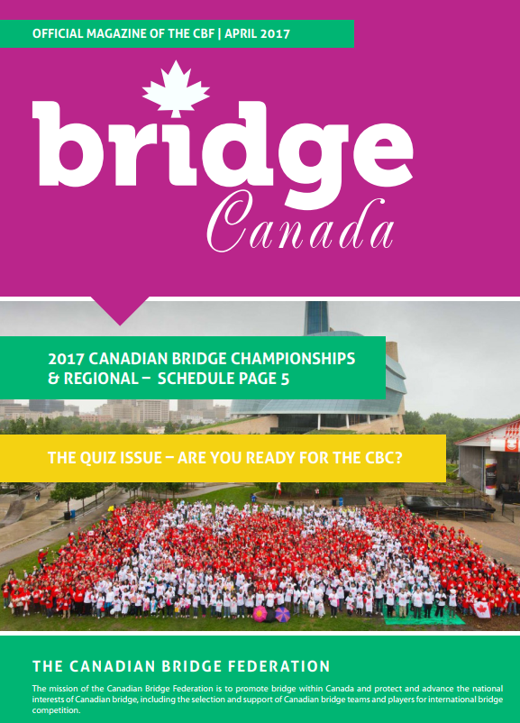 Bridge Canada April 2017 cover