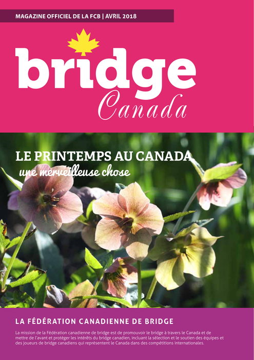 Couverture Bridge Canada Avril 2018