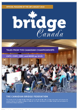 Bridge Canada August 2019 cover