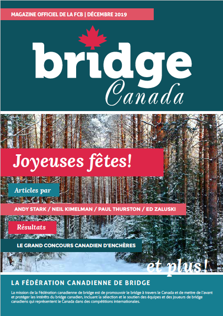 Couverture Bridge Canada Décembre 2019