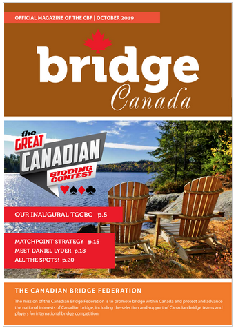 Bridge Canada October 2019 cover