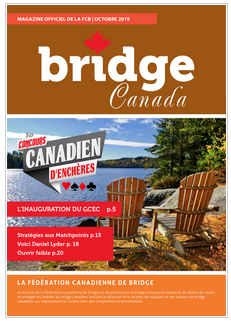 Couverture Bridge Canada Octobre 2019