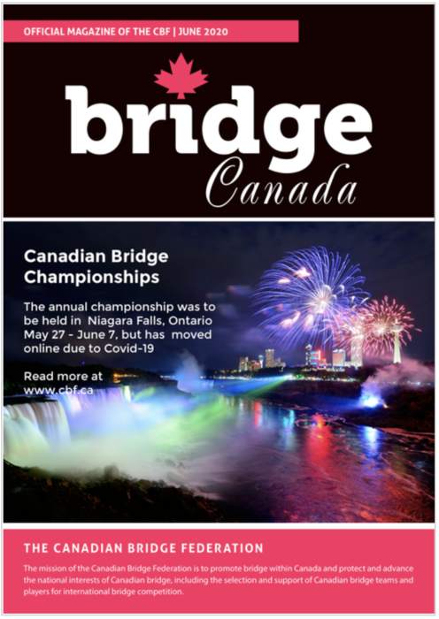 Bridge Canada June 2020 cover