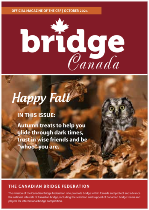 Bridge Canada October 2021 cover