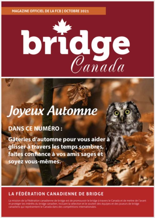 Couverture Bridge Canada Octobre 2021