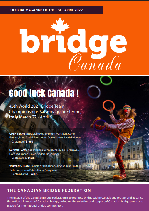 Bridge Canada April 2022 cover
