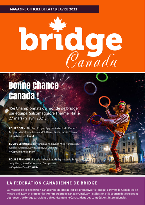 Couverture Bridge Canada Avril 2022